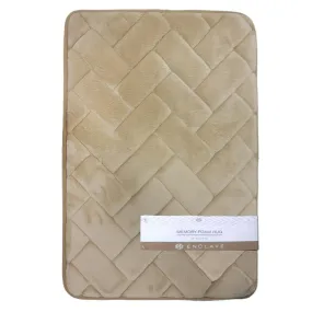 Enclave Memory Foam Bath Mat, Tan