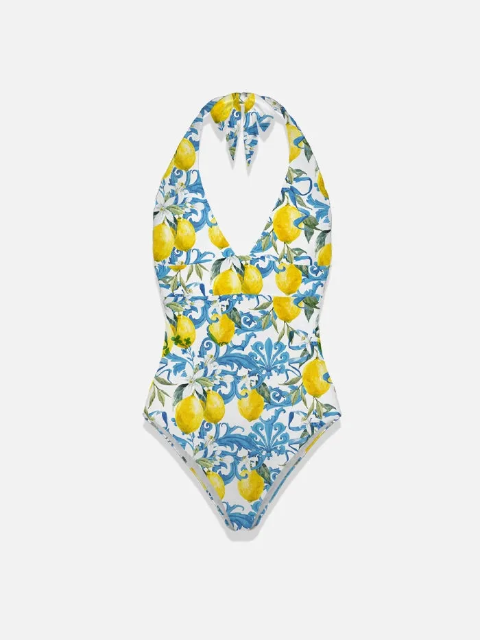 Mc2 Saint Barth Costume Intero Marylin Baroque Lemon